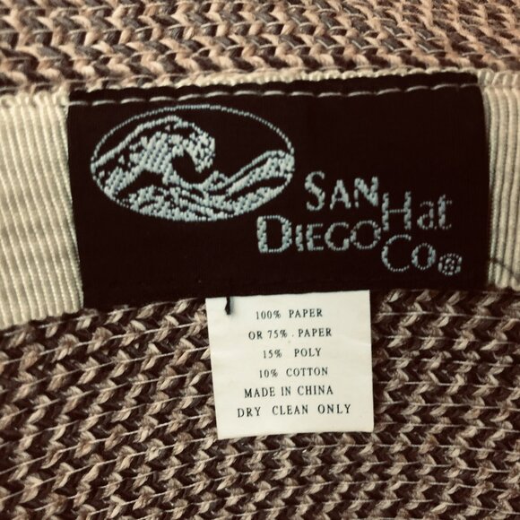 Vintage San Diego Hat Co Paper Braid Cloche Hat – Coastal Grandma Resort Sun Hat main image 4